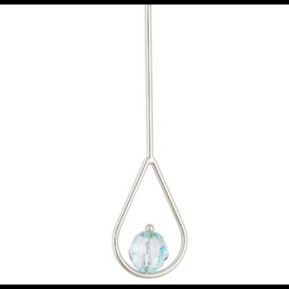 Swarovski authentic crystals White Rhodium Plated